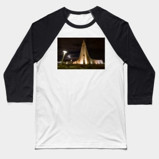Iceland - Hallgrimskirkja Church Baseball T-Shirt